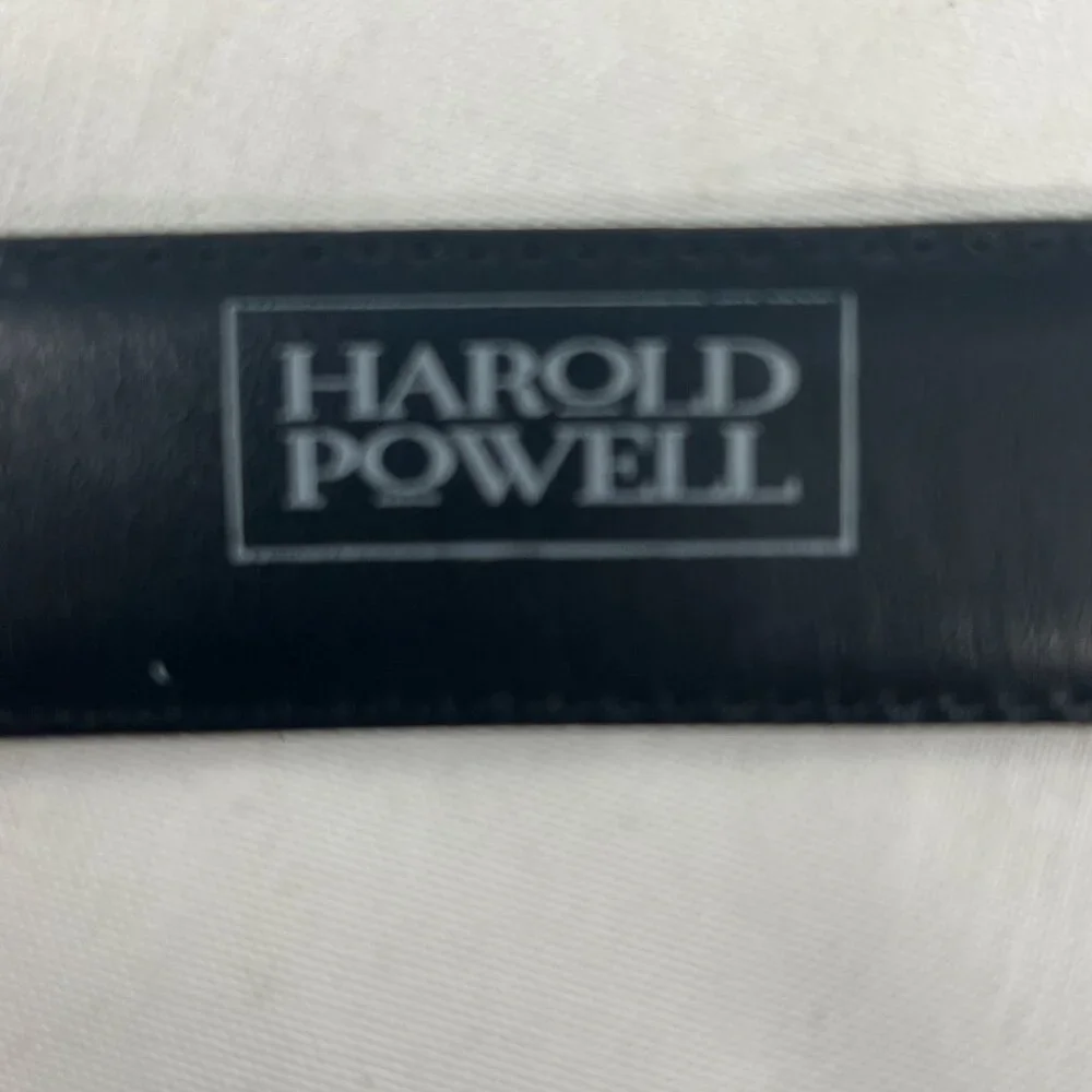 Harold‎ Powell Real Leather Textured Belt Made In England Brown 40